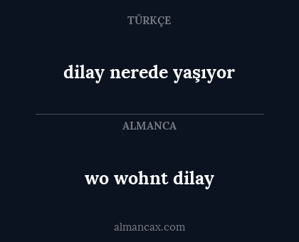 wo wohnt dilay - dilay nerede yaşıyor