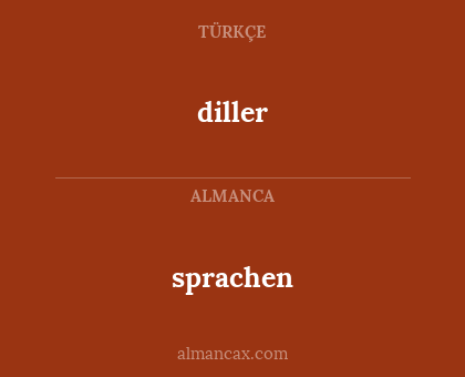 sprachen - diller