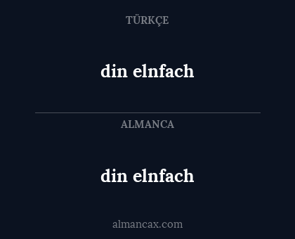 din elnfach - din elnfach