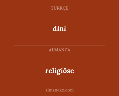 religiöse - dini