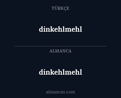 dinkehlmehl - dinkehlmehl