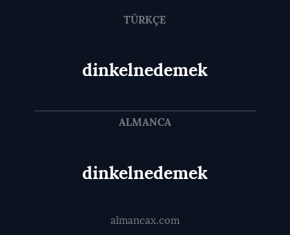 dinkelnedemek - dinkelnedemek