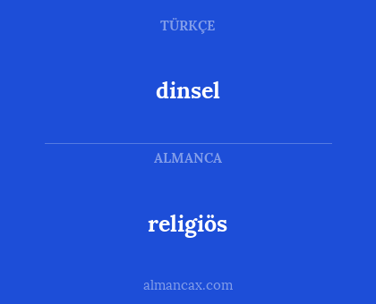 dinsel - religiös