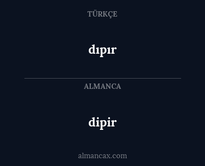 dipir - dıpır