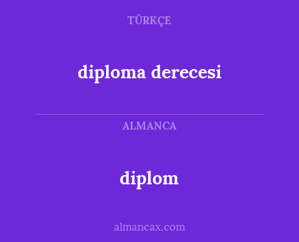diploma derecesi - diplom