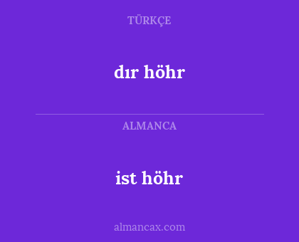 ist höhr - dır höhr