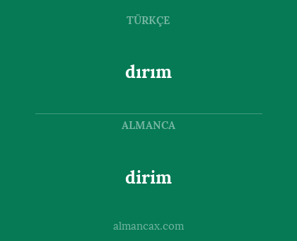 dirim - dırım