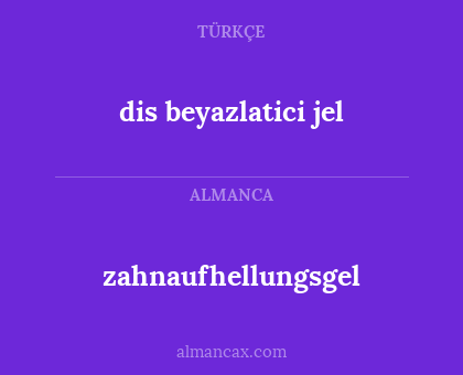 zahnaufhellungsgel - dis beyazlatici jel