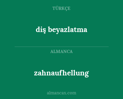 zahnaufhellung - diş beyazlatma