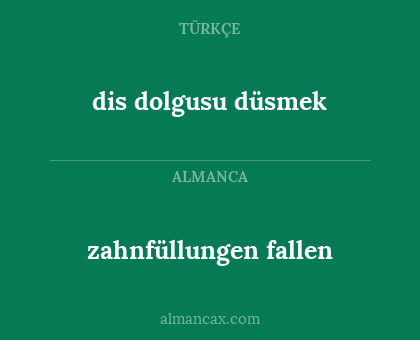 zahnfüllungen fallen - dis dolgusu düsmek