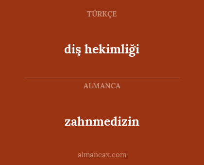 zahnmedizin - diş hekimliği