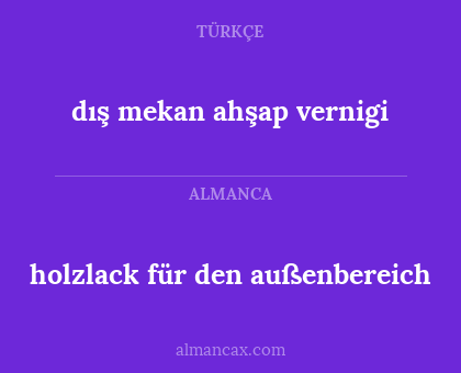 dış mekan ahşap vernigi - holzlack für den außenbereich