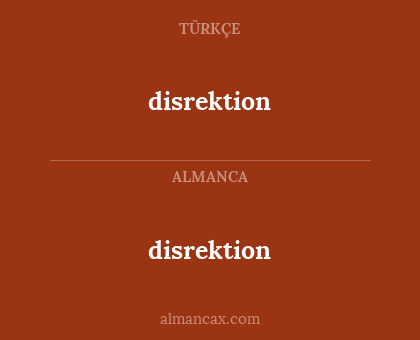 disrektion - disrektion
