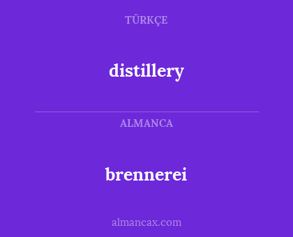 distillery - brennerei