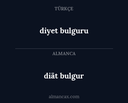 diät bulgur - diyet bulguru