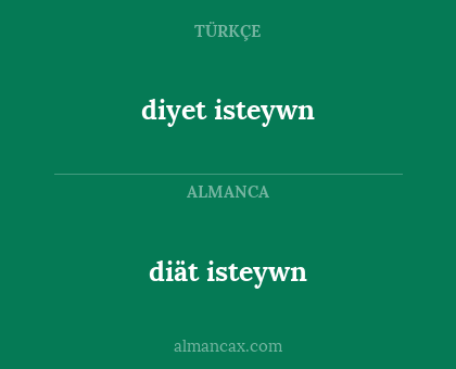 diät isteywn - diyet isteywn