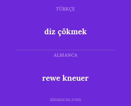 rewe kneuer - diz çökmek