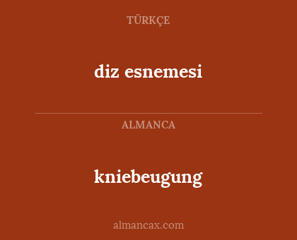 diz esnemesi - kniebeugung