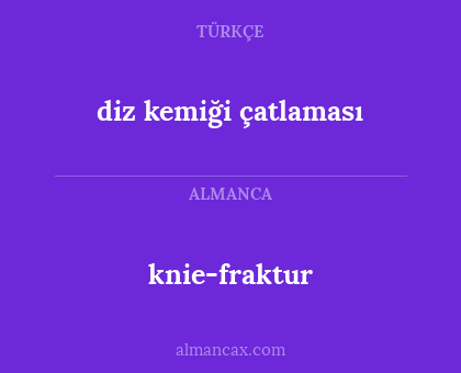 knie-fraktur - diz kemiği çatlaması