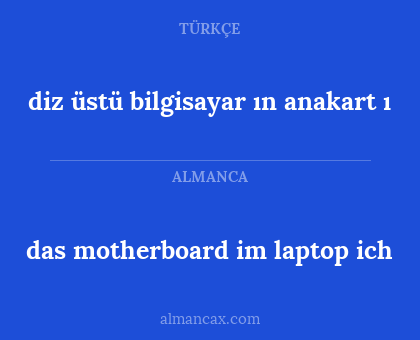 das motherboard im laptop ich - diz üstü bilgisayar ın anakart ı