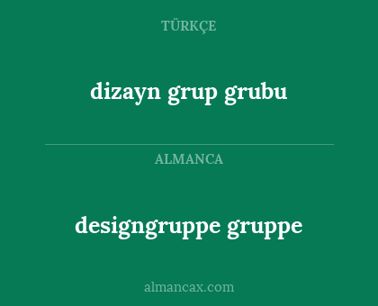 designgruppe gruppe - dizayn grup grubu