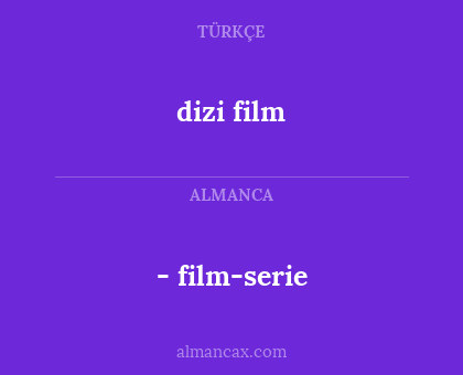 dizi film - - film-serie