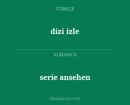 dizi izle - serie ansehen