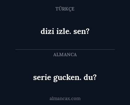 dizi izle. sen? - serie gucken. du?