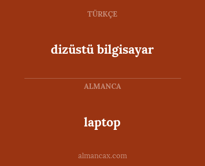 laptop - dizüstü bilgisayar