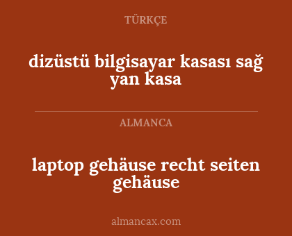 dizüstü bilgisayar kasası sağ yan kasa - laptop gehäuse recht seiten gehäuse
