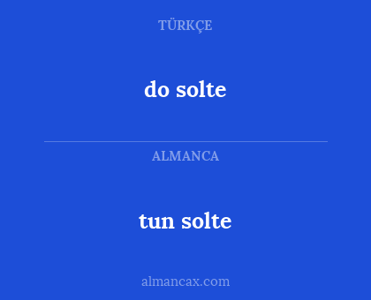 do solte - tun solte