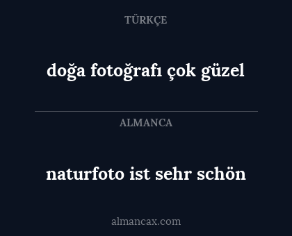 doğa fotoğrafı çok güzel - naturfoto ist sehr schön
