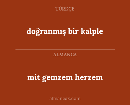 mit gemzem herzem - doğranmış bir kalple
