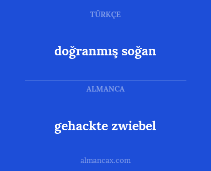doğranmış soğan - gehackte zwiebel