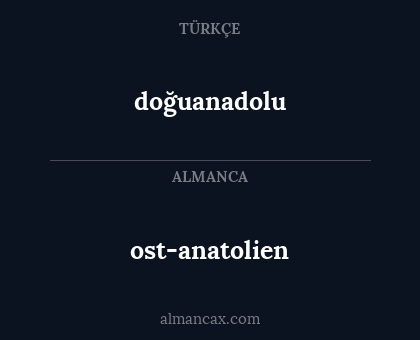 ost-anatolien - doğuanadolu