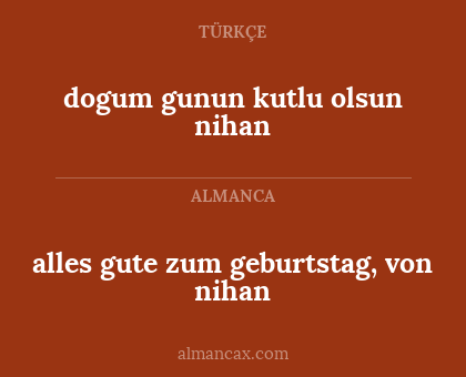 dogum gunun kutlu olsun nihan - alles gute zum geburtstag, von nihan