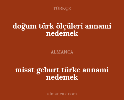 doğum türk ölçüleri annami nedemek - misst geburt türke annami nedemek