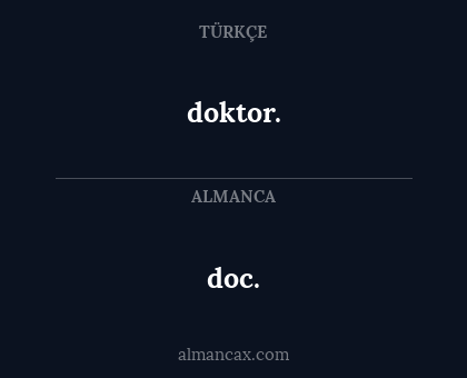 doktor. - doc.