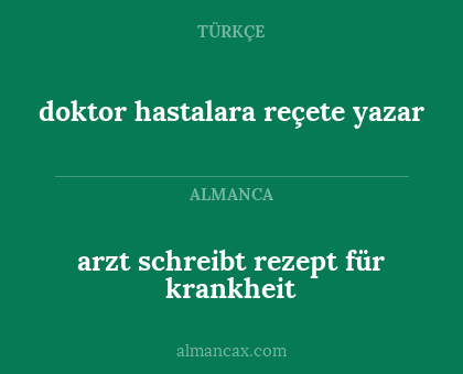 doktor hastalara reçete yazar - arzt schreibt rezept für krankheit