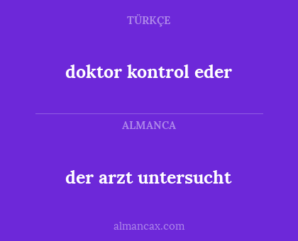 der arzt untersucht - doktor kontrol eder