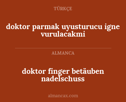 doktor parmak uyusturucu igne vurulacakmi - doktor finger betäuben nadelschuss