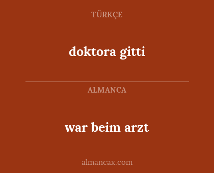 doktora gitti - war beim arzt