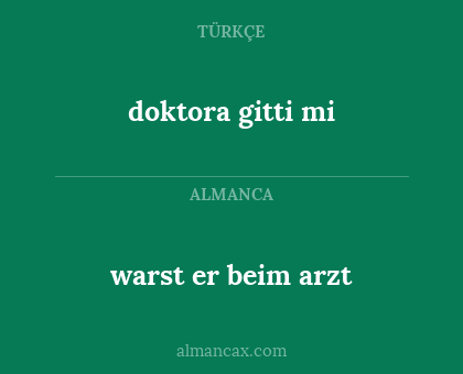 doktora gitti mi - warst er beim arzt