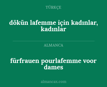 fürfrauen pourlafemme voor dames - dökün lafemme için kadınlar, kadınlar