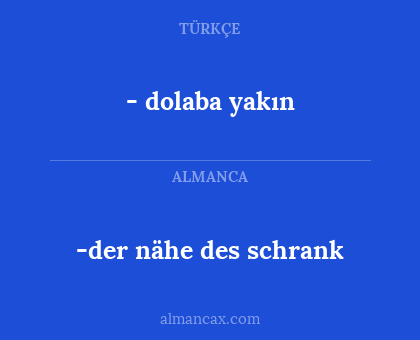 -der nähe des schrank - - dolaba yakın