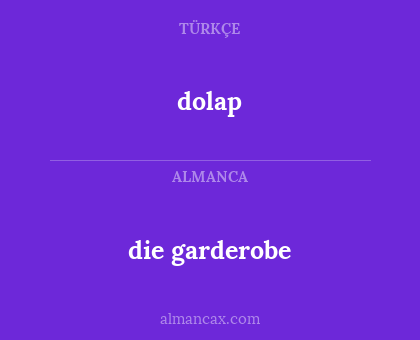 die garderobe - dolap