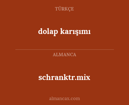schranktr.mix - dolap karışımı