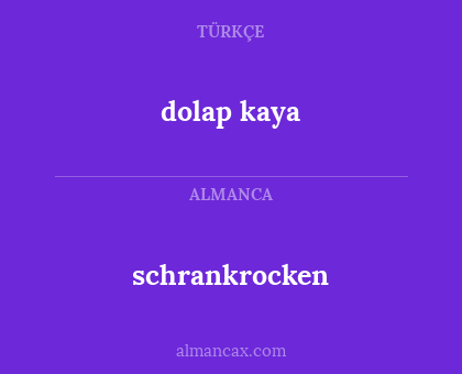 dolap kaya - schrankrocken