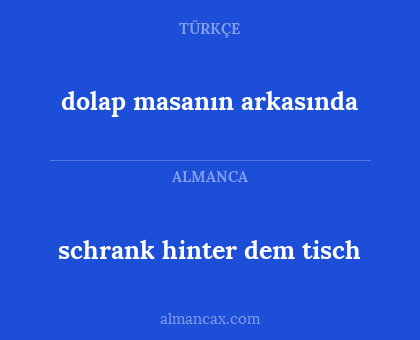 schrank hinter dem tisch - dolap masanın arkasında