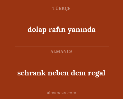 schrank neben dem regal - dolap rafın yanında